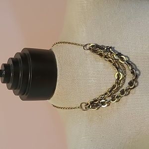 Layered gold necklace